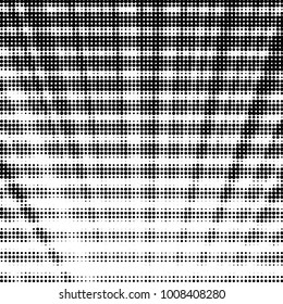 Grunge halftone black and white dots texture background. Spotted vector Abstract Texture
