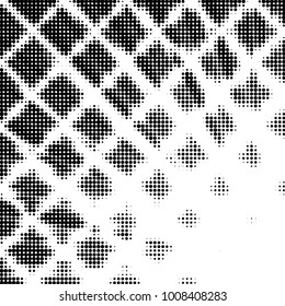 Grunge halftone black and white dots texture background. Spotted vector Abstract Texture
