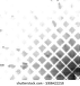 Grunge halftone black and white dots texture background. Spotted vector Abstract Texture
