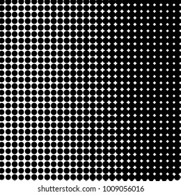 Grunge halftone black and white dots texture background. Spotted vector Abstract Texture

