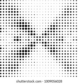 Grunge halftone black and white dots texture background. Spotted vector Abstract Texture
