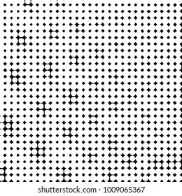 Grunge halftone black and white dots texture background. Spotted vector Abstract Texture
