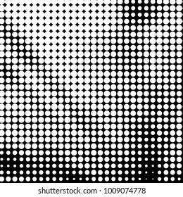 Grunge halftone black and white dots texture background. Spotted vector Abstract Texture
