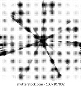 Grunge halftone black and white dots texture background. Spotted vector Abstract Texture
