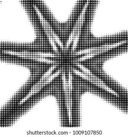 Grunge halftone black and white dots texture background. Spotted vector Abstract Texture
