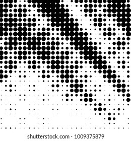 Grunge halftone black and white dots texture background. Spotted vector Abstract Texture

