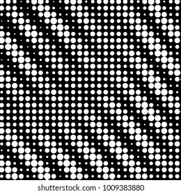 Grunge halftone black and white dots texture background. Spotted vector Abstract Texture
