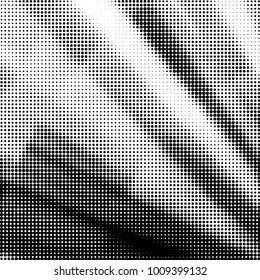 Grunge halftone black and white dots texture background. Spotted vector Abstract Texture

