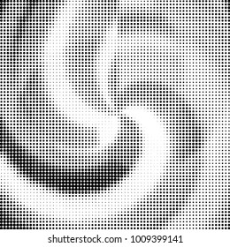 Grunge halftone black and white dots texture background. Spotted vector Abstract Texture
