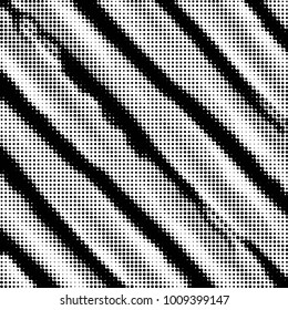 Grunge halftone black and white dots texture background. Spotted vector Abstract Texture
