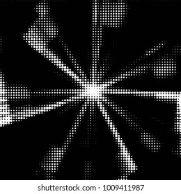 Grunge halftone black and white dots texture background. Spotted vector Abstract Texture
