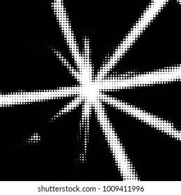 Grunge halftone black and white dots texture background. Spotted vector Abstract Texture
