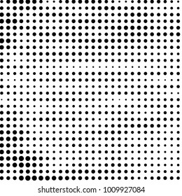 Grunge halftone black and white dots texture background. Spotted vector Abstract Texture
