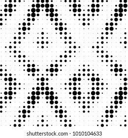 Grunge halftone black and white dots texture background. Spotted vector Abstract Texture
