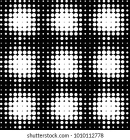 Grunge halftone black and white dots texture background. Spotted vector Abstract Texture
