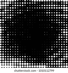 Grunge halftone black and white dots texture background. Spotted vector Abstract Texture
