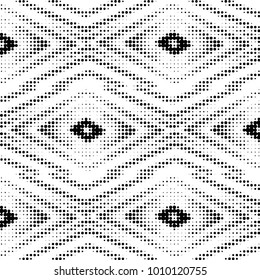 Grunge halftone black and white dots texture background. Spotted vector Abstract Texture
