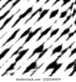 Grunge halftone black and white dots texture background. Spotted vector Abstract Texture
