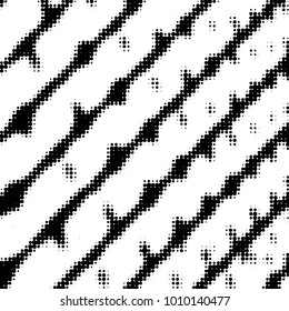 Grunge halftone black and white dots texture background. Spotted vector Abstract Texture
