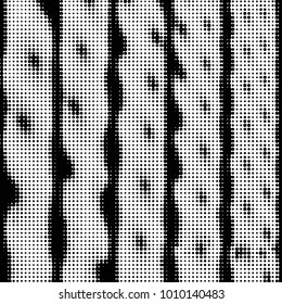 Grunge halftone black and white dots texture background. Spotted vector Abstract Texture
