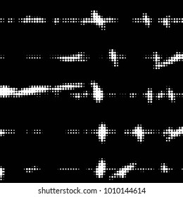Grunge halftone black and white dots texture background. Spotted vector Abstract Texture
