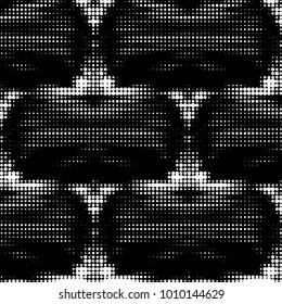 Grunge halftone black and white dots texture background. Spotted vector Abstract Texture
