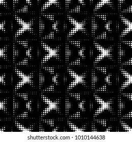 Grunge halftone black and white dots texture background. Spotted vector Abstract Texture
