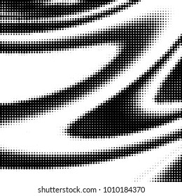 Grunge halftone black and white dots texture background. Spotted vector Abstract Texture
