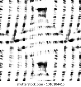 Grunge halftone black and white dots texture background. Spotted vector Abstract Texture
