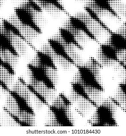Grunge halftone black and white dots texture background. Spotted vector Abstract Texture
