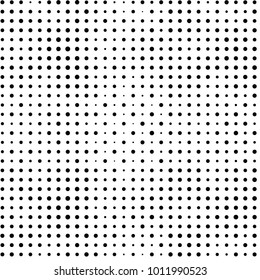 Grunge halftone black and white dots texture background. Spotted vector Abstract Texture
