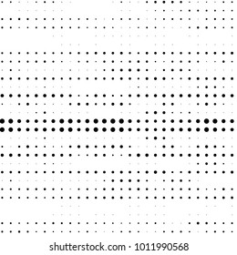 Grunge halftone black and white dots texture background. Spotted vector Abstract Texture
