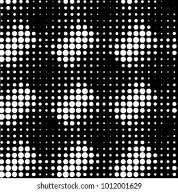 Grunge halftone black and white dots texture background. Spotted vector Abstract Texture
