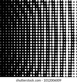 Grunge halftone black and white dots texture background. Spotted vector Abstract Texture
