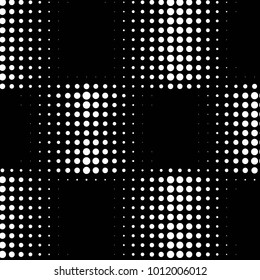 Grunge halftone black and white dots texture background. Spotted vector Abstract Texture
