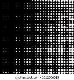 Grunge halftone black and white dots texture background. Spotted vector Abstract Texture
