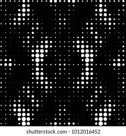 Grunge halftone black and white dots texture background. Spotted vector Abstract Texture

