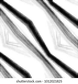 Grunge halftone black and white dots texture background. Spotted vector Abstract Texture
