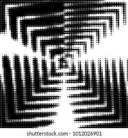 Grunge halftone black and white dots texture background. Spotted vector Abstract Texture
