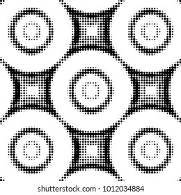 Grunge halftone black and white dots texture background. Spotted vector Abstract Texture
