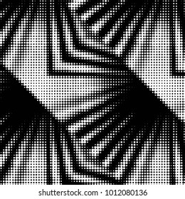Grunge halftone black and white dots texture background. Spotted vector Abstract Texture

