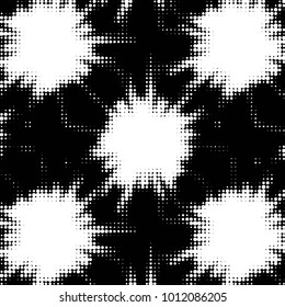 Grunge halftone black and white dots texture background. Spotted vector Abstract Texture
