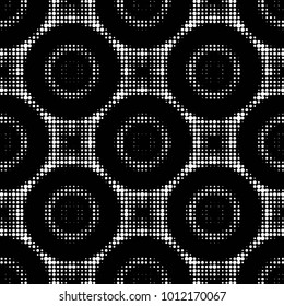 Grunge halftone black and white dots texture background. Spotted vector Abstract Texture
