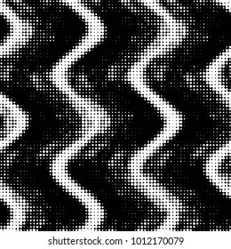 Grunge halftone black and white dots texture background. Spotted vector Abstract Texture
