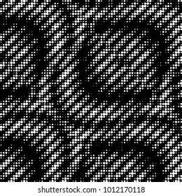 Grunge halftone black and white dots texture background. Spotted vector Abstract Texture
