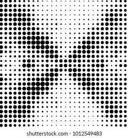 Grunge halftone black and white dots texture background. Spotted vector Abstract Texture
