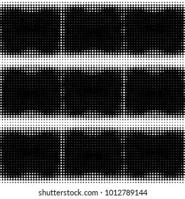 Grunge halftone black and white dots texture background. Spotted vector Abstract Texture

