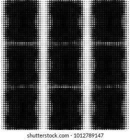 Grunge halftone black and white dots texture background. Spotted vector Abstract Texture

