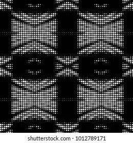 Grunge halftone black and white dots texture background. Spotted vector Abstract Texture
