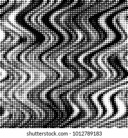 Grunge halftone black and white dots texture background. Spotted vector Abstract Texture
